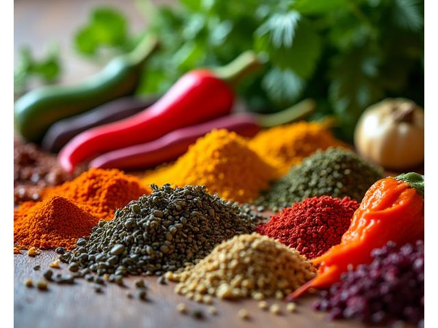 Detailní záběr ingrediencí připravených k inovativnímu vaření