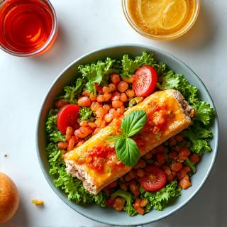 Čerstvý salát v moderním fast casual bistru